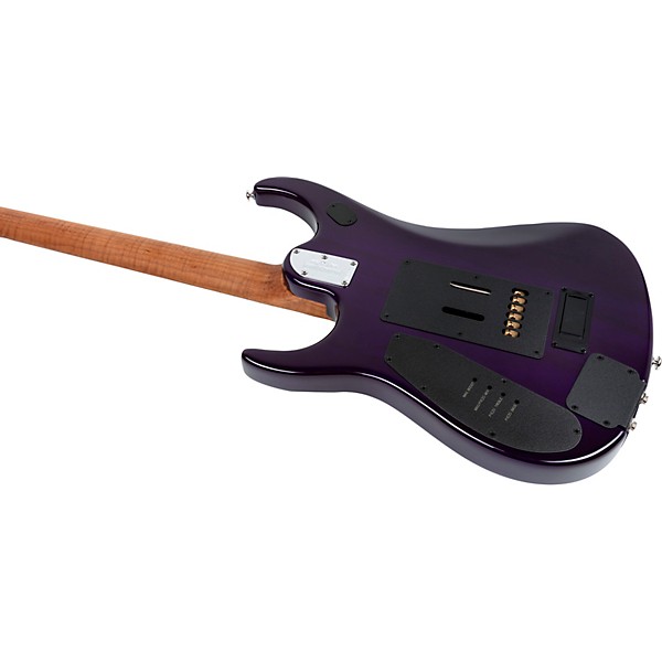 Ernie Ball Music Man JP15 Electric Guitar Purple Nebula Flame