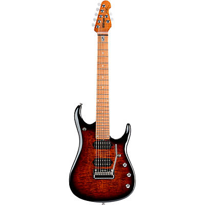 Ernie Ball Music Man Jp15 7-String Electric Guitar Tiger Eye Quilt for sale