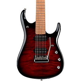 Ernie Ball Music Man JP15 7-String Electric Guitar Tige... Ernie Ball Music Man JP15 7-String Electric Guitar Tiger Eye Flame