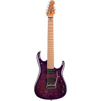 Ernie Ball Music Man Jp15 7-String Electric Guitar Purple Nebula Flame for sale