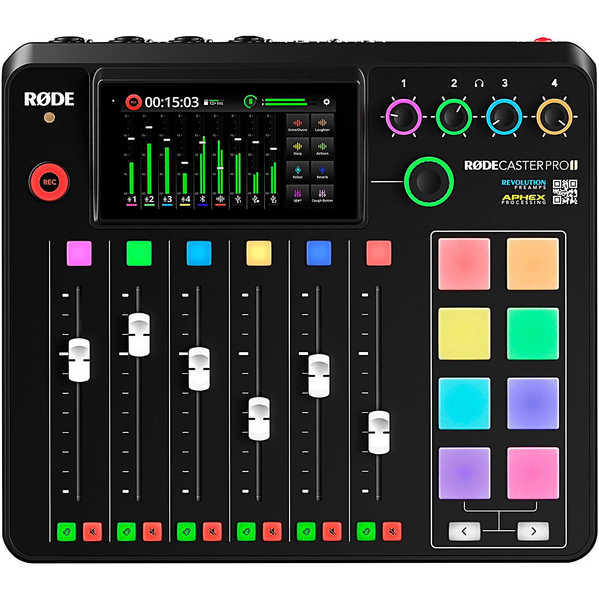 Rode RodeCaster Pro II Production Studio Console w/ Mic, Arm, Headphone  RCPII RDK3