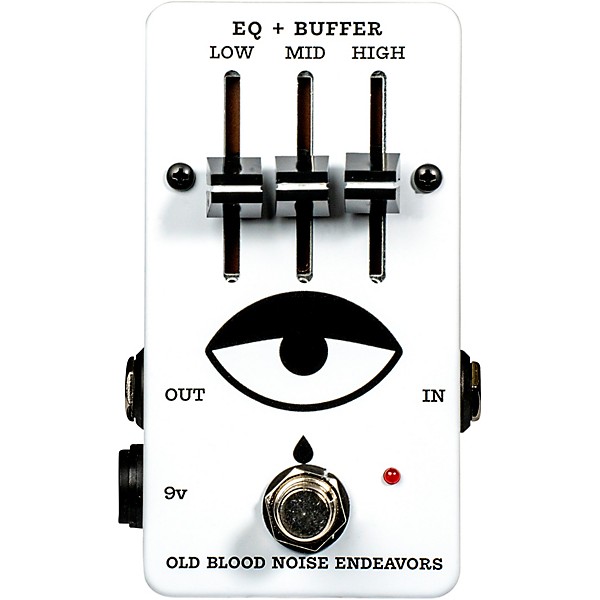 Old Blood Noise Endeavors 3-Band EQ + Buffer With Sliders Effects Pedal White