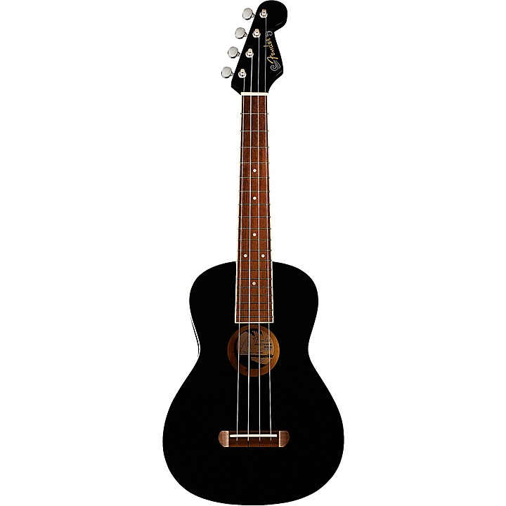 Fender Avalon Tenor Ukulele Black Guitar Center