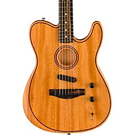 Blemished Fender American Acoustasonic Telecaster All-Mahogany Acoustic-Electric Guitar Level 2 Natural 197881193737