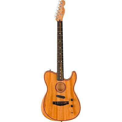 Fender American Acoustasonic Telecaster All-Mahogany Acoustic-Electric Guitar Natural for sale