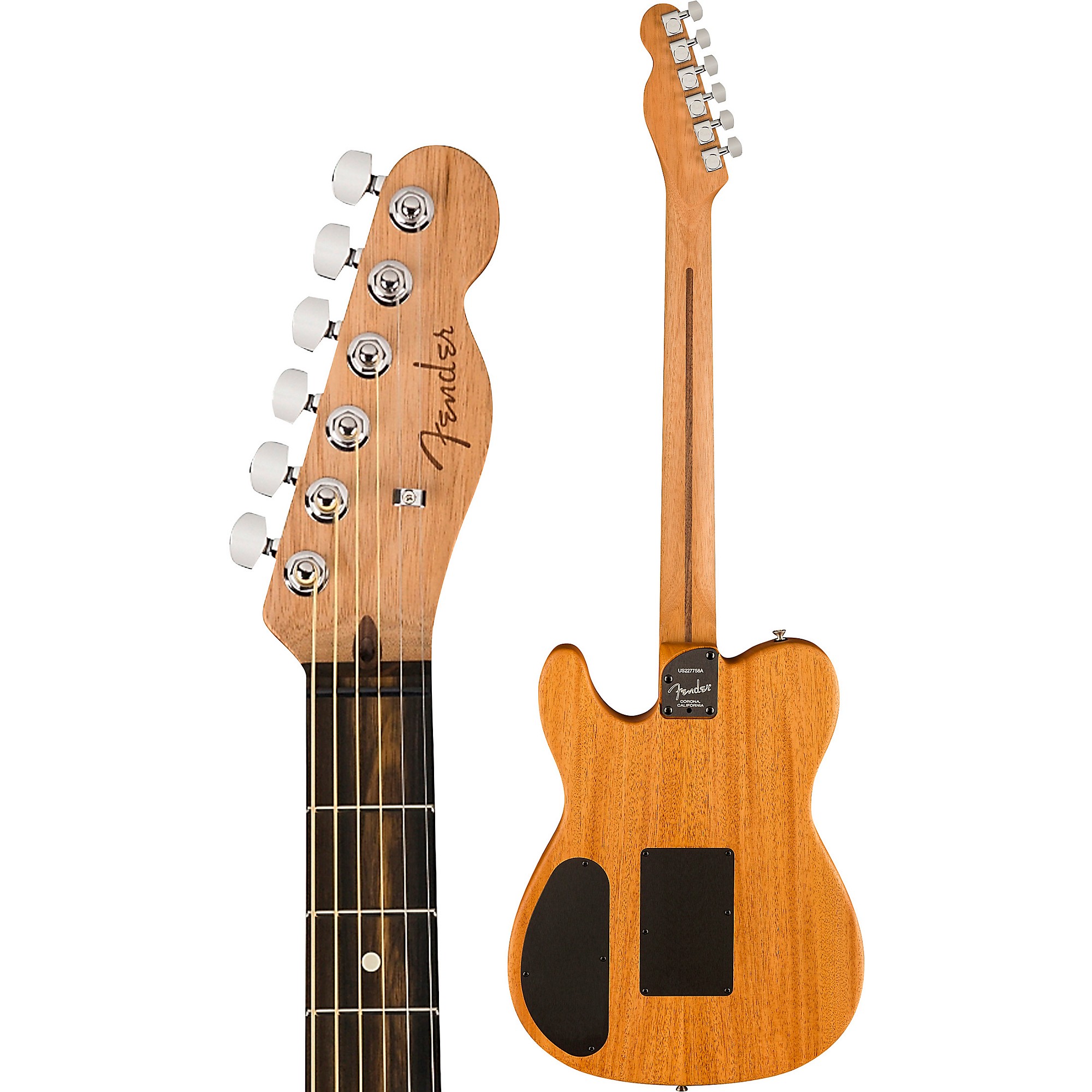 まさと American Acoustasonic Telecaster Fender American Acoustasonic Telecaster (USA) - black Folk