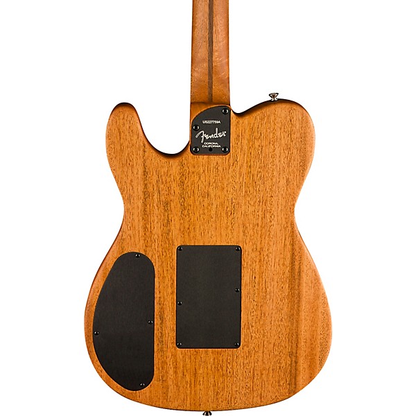 Fender American Acoustasonic Telecaster All-Mahogany Acoustic-Electric  Guitar Bourbon Burst