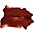 DRUMnBASE Vegan Cow Drum/Stage Mat Betsy Red Brown 6 x 5.2... DRUMnBASE Vegan Cow Drum/Stage Mat Betsy Red Brown 6 x 5.25 ft.