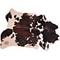 DRUMnBASE Vegan Cow Drum/Stage Mat Clara Black/White 6 x 5.25 ft.