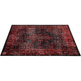 DRUMnBASE Vintage Persian Style Stage Rug Black Red 6 x 5... DRUMnBASE Vintage Persian Style Stage Rug Black Red 6 x 5.25 ft.