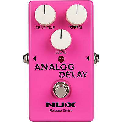 Nux Reissue Series Analog Delay With Bbd Chipset Effects Pedal Pink for sale