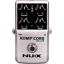 NUX Komp Core Deluxe Compressor Effects Pedal Silver