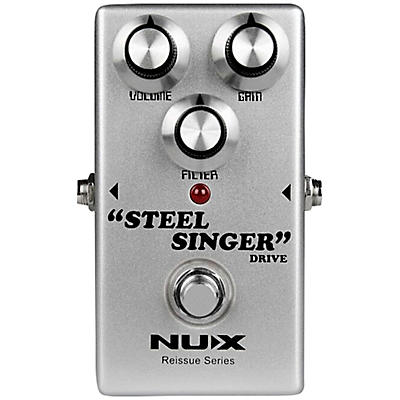 Nux Reissue Series Steel Singer Drive Effects Pedal Silver for sale