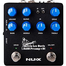 Blemished NUX Melvin Lee Davis Bass Preamp + DI Pedal Level 2 Black 197881196264