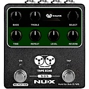 Nux Tape Echo Multi Tape Head Space Echo With Tap Tempo And Looper Effects Pedal Black for sale