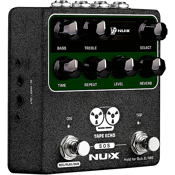 NUX Tape Echo Multi Tape Head Space Echo With Tap Tempo and Looper 