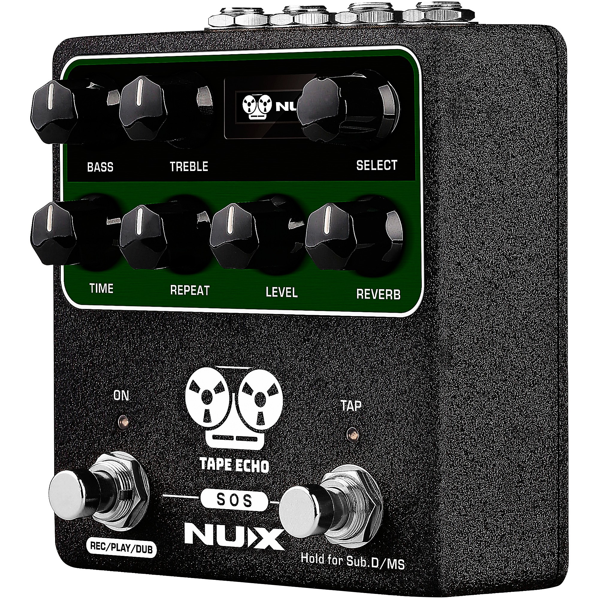 NUX Tape Echo Multi Tape Head Space Echo With Tap Tempo and Looper Effects  Pedal Black | Guitar Center