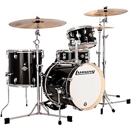 Ludwig Breakbeats by Questlove 4-Piece Shell Pack Black Sparkle