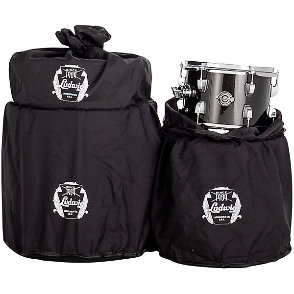 Ludwig Breakbeats by Questlove 4-Piece Shell Pack Black Sparkle