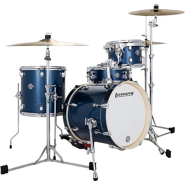 Ludwig Breakbeats by Questlove 4-Piece Drum Shell Pack - Deep Blue Sparkle