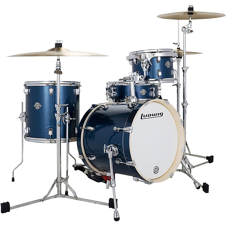 SWIX CH7 / Gallium HYBRIDBASE セット Ludwig Breakbeats by Questlove 4-Piece Drum Shell Pack - Deep Blue