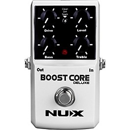 NUX Boost Core Deluxe Booster Effects Pedal Silver