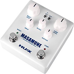 NUX Masamune Booster and Kompressor Effects Pedal White