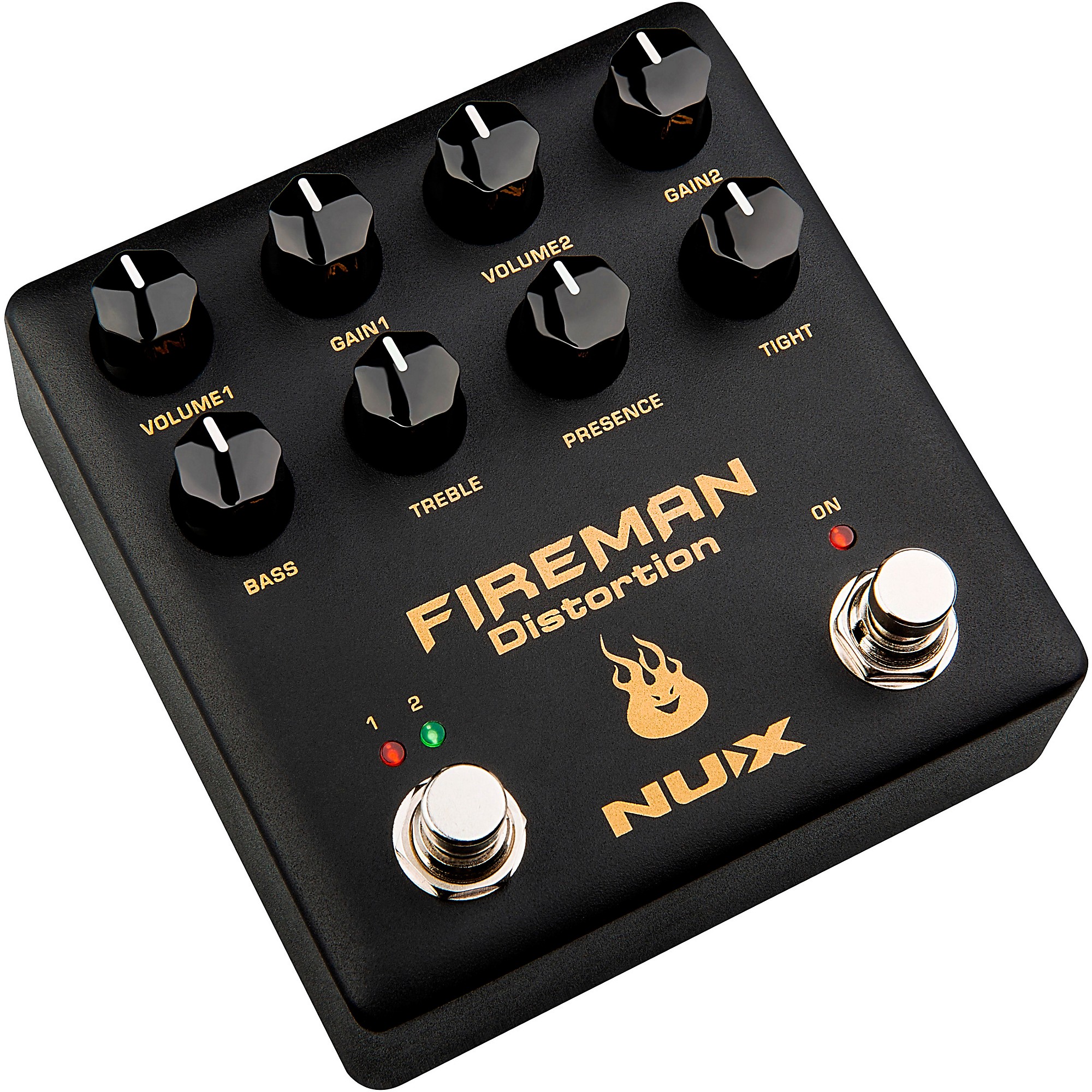 NUX Fireman Dual Distortion Effects Pedal Black | Guitar Center