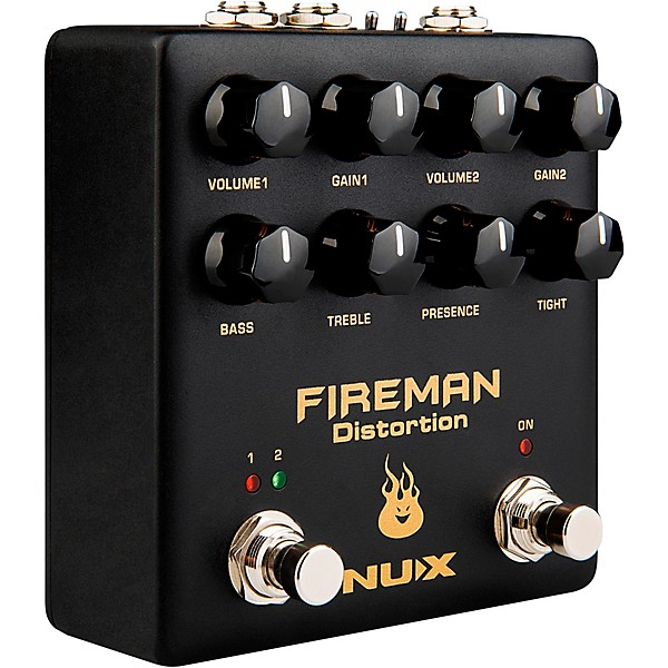 NUX Fireman Dual Distortion Effects Pedal Black