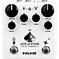 NUX Ace of Tone Dual Overdrive Effects Pedal White thumbnail