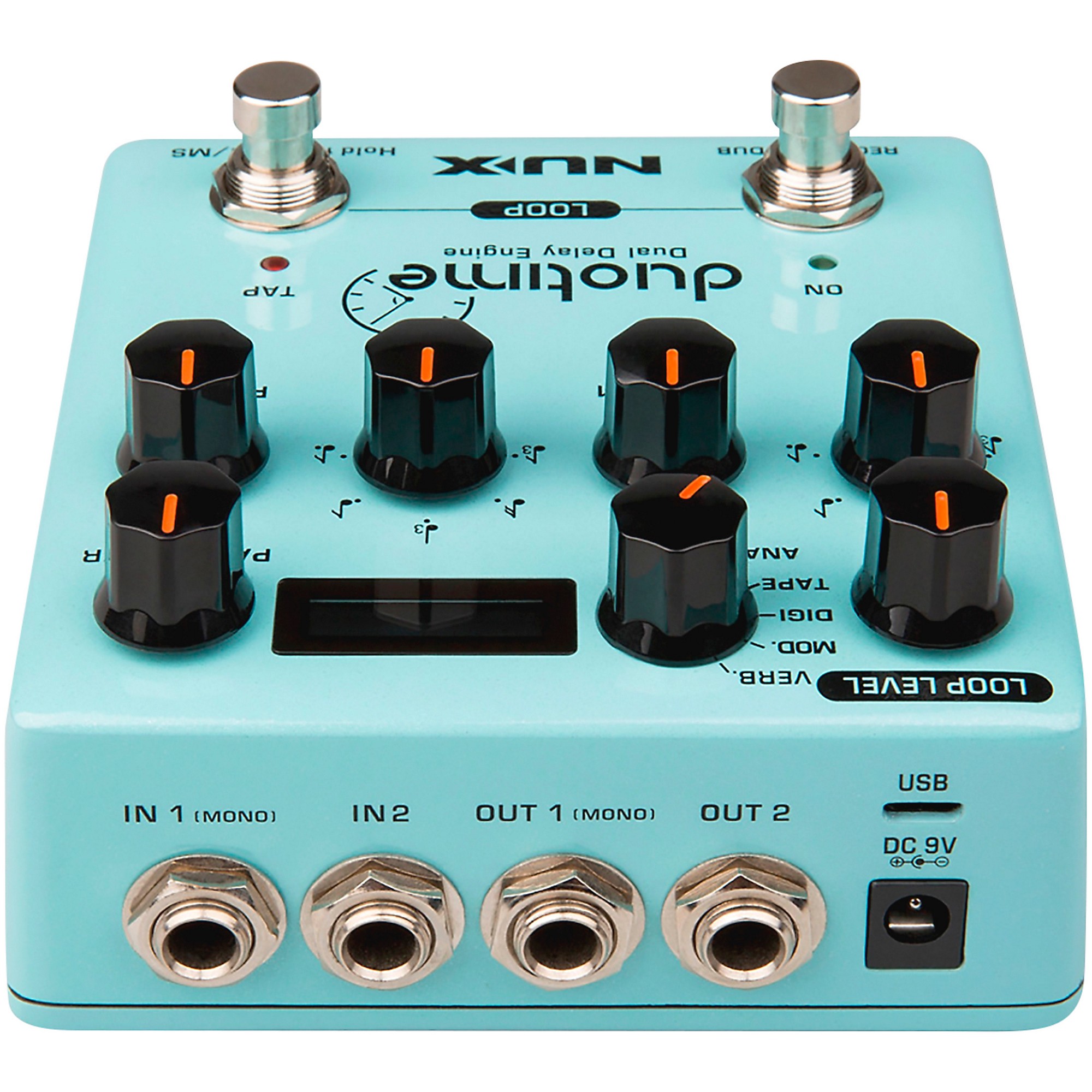 NUX Duotime Dual Delay Engine Effects Pedal Blue | Guitar Center