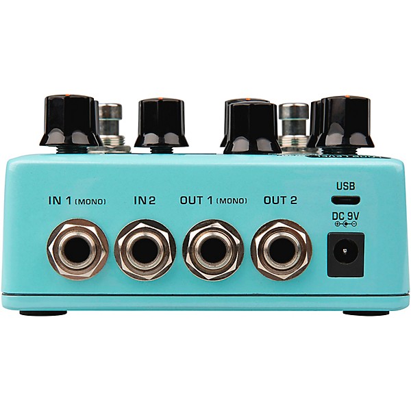 NUX Duotime Dual Delay Engine Effects Pedal Blue