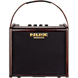 NUX Stageman AC 25 25W 2 Channel Modeling Rechargable Acoustic Amp with Bluetooth Brown