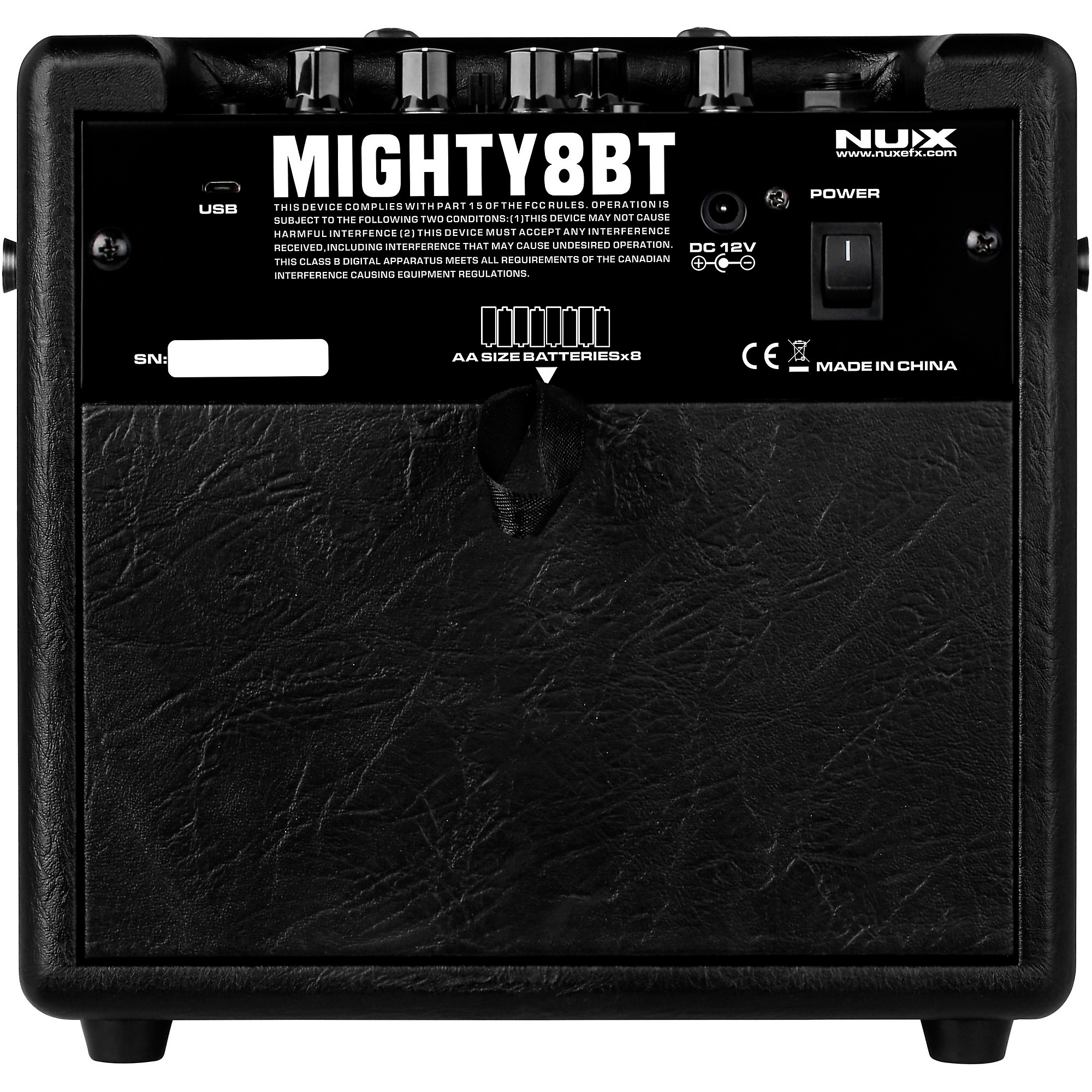 NUX Mighty 8 BT 8W Portable Battery-Powered Electric Guitar Amp