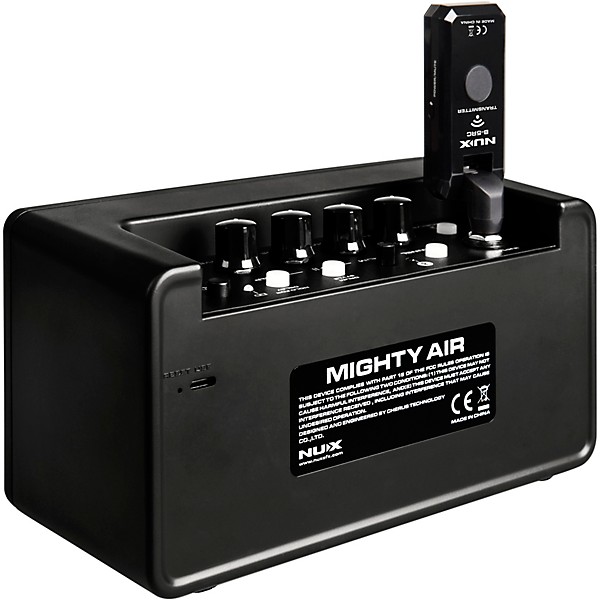 NUX Mighty Air Stereo Wireless Modeling Guitar Amp With Bluetooth Black |  Guitar Center