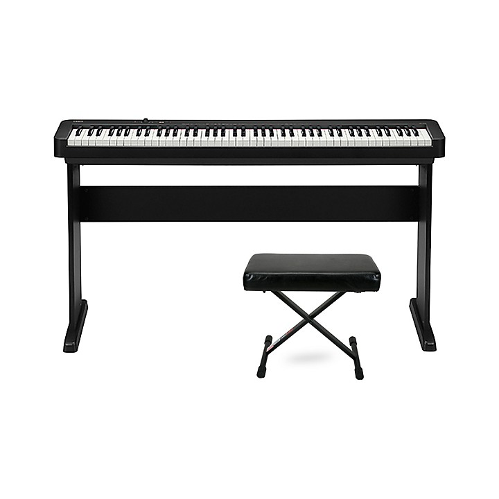 Casio CDP-S110 Digital Piano CS-46 Stand and PL1250 Bench Black | Center
