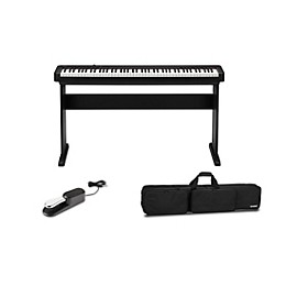 Casio CDP-S110 Digital Piano With CS-46 Stand, Sustain Pedal and Bag Black