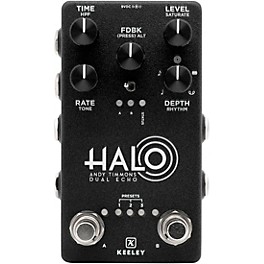 Keeley HALO Andy Timmons Dual Echo Signature Effects Peda... Keeley HALO Andy Timmons Dual Echo Signature Effects Pedal Black