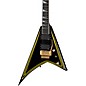 Jackson MJ Series Rhoads RR24-MG Electric Guitar Black with Yellow Pinstripes