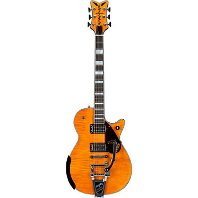 Gretsch Guitars G6134tfm-Nh Nigel Hendroff Signature Penguin Electric Guitar Amber Flame for sale