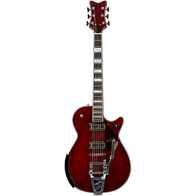 Gretsch Guitars G6134tfm-Nh Nigel Hendroff Signature Penguin Electric Guitar Dark Cherry Metallic Flame for sale