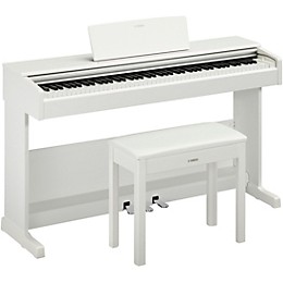 Open Box Yamaha Arius YDP-105 88-Key Console Digital Piano - Level 2 White 197881495787