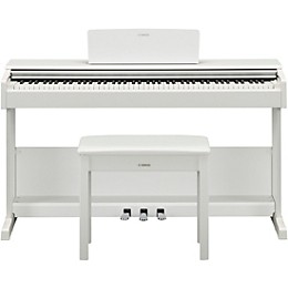 Open Box Yamaha Arius YDP-105 88-Key Console Digital Piano - Level 2 White 197881495787