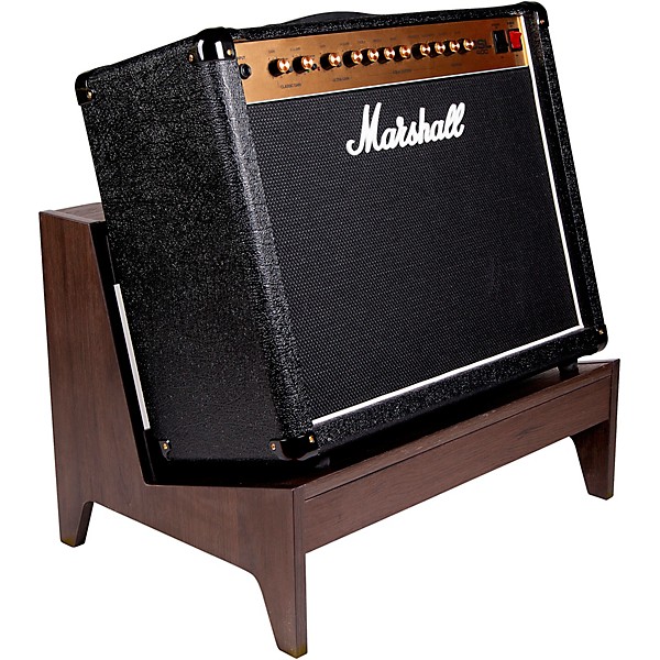 Gator Frameworks GFW-ELITEGTRAMPLG-BRN Elite Series Large Combo Guitar Amp Stand in Dark Walnut Brown Finish Walnut
