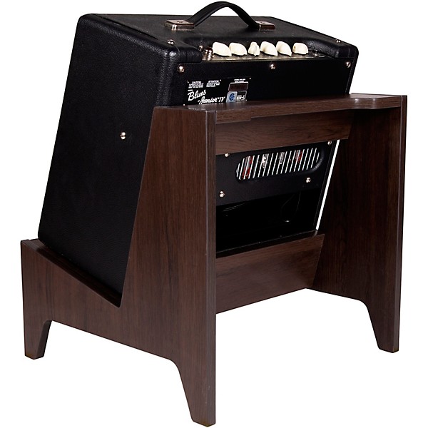 Gator Frameworks GFW-ELITEGTRAMPSM-BRN Elite Series Small Combo Guitar Amp Stand in Dark Walnut Brown Finish Walnut