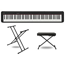 Casio CDP-S110 Digital Piano With X-Stand and Bench Black Essentials