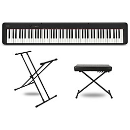 Casio CDP-S110 Digital Piano With X-Stand and Bench W... Casio CDP-S110 Digital Piano With X-Stand and Bench Black Essentials