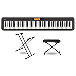 Casio CDP-S360 Digital Piano With X-Stand and Bench Black Essentials