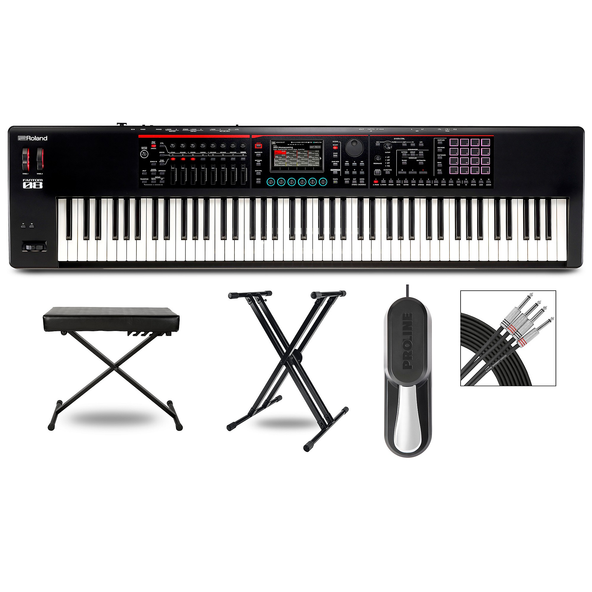 Roland FANTOM-08 Synthesizer Keyboard | Guitar Center