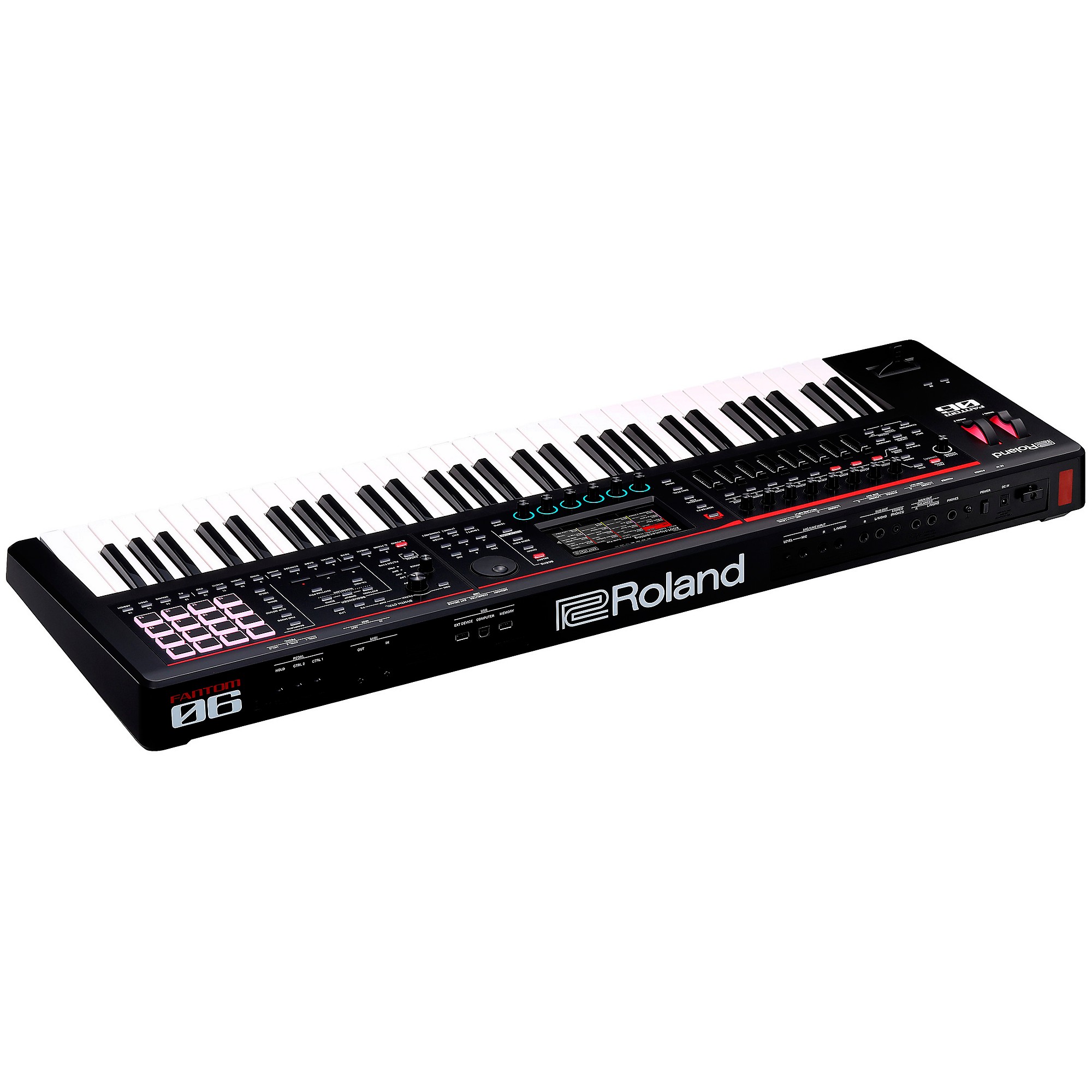 Roland Fantom 06 シンセサイザー Roland FANTOM-06 Synthesizer With X-Stand, Sustain and